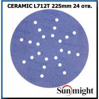 SUNMIGHT 78012 Круг шлифовальный CERAMIC L712T 225мм
